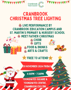 Cranbrook Town Council Christmas Event Poster